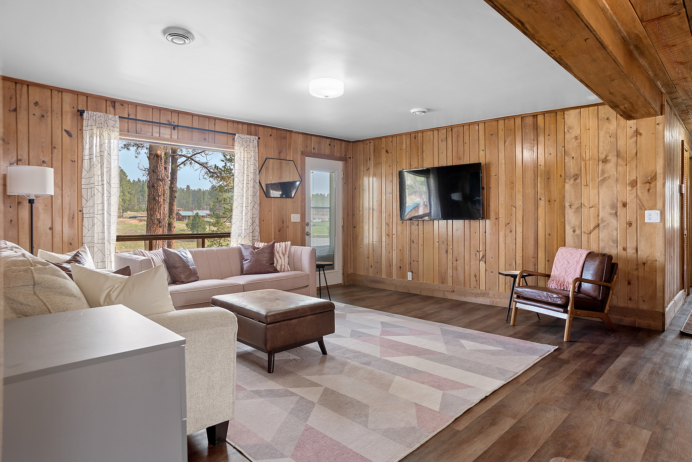 6. Watch your favorite movie while relaxing on our comfortable couches.